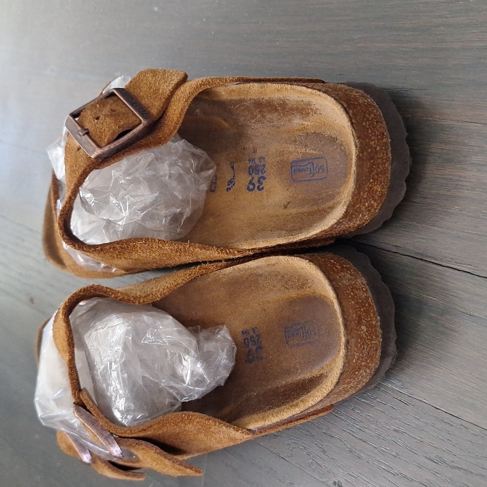 Birkenstock Arizona Mochs Suede Sandals Size 39 /8.5 Narrow - Picture 5 of 12